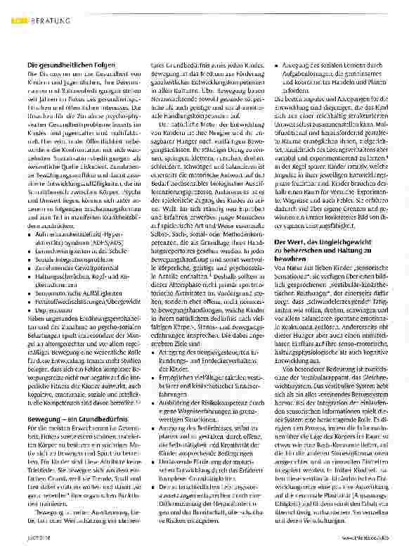 Vorschauseite 2: Auf die ersten Jahre kommt es an