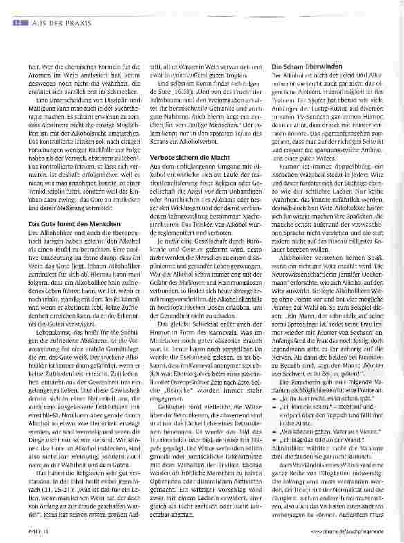 Vorschauseite 3: Vom Glück des Trinkens und Lachens