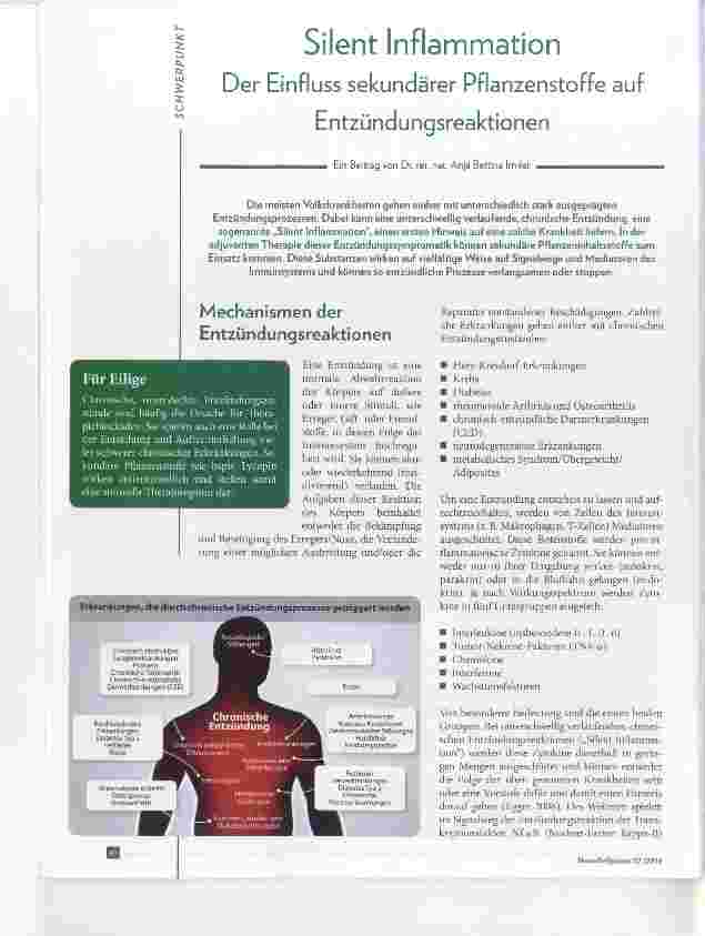 Vorschauseite 1: Silent Inflammation Der Einfluss sekundärer Pflanzenstoffe auf Entzündungsreaktionen