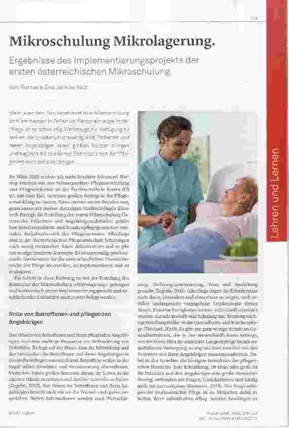 Vorschauseite 1: Mikroschulung Mikrolagerung. Ergebnisse des Implementierungsprojekts der ersten österreichischen Mikroschulung.