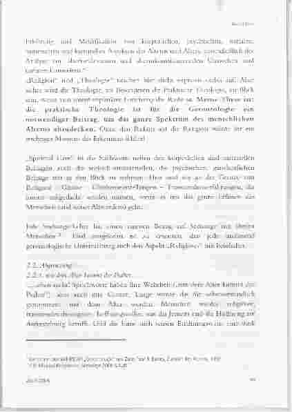 Vorschauseite 2: „TRAGT DER HIRTE? Anmerkungen zu Gerontologie und Religion