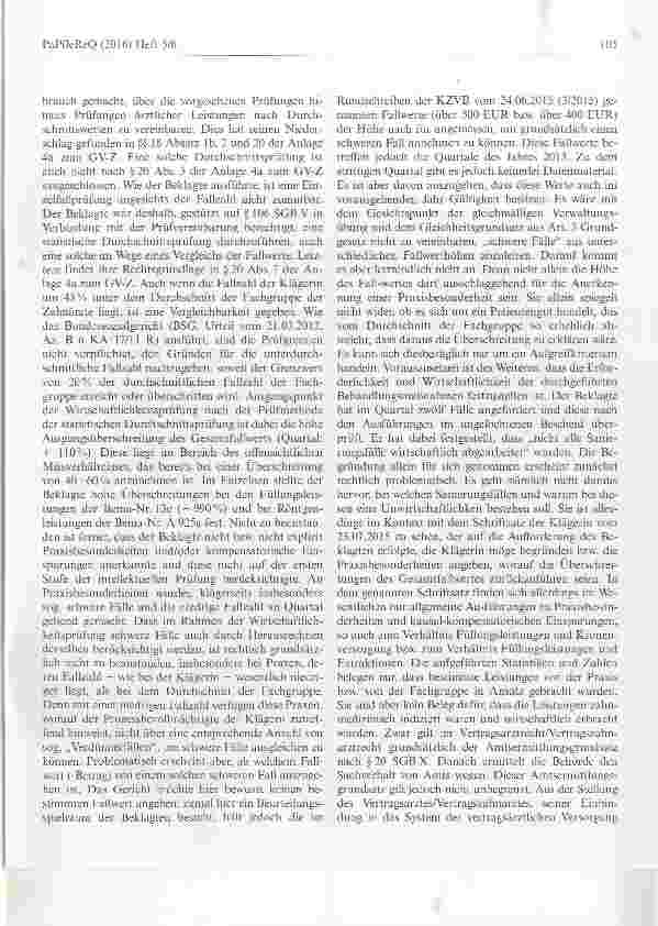Vorschauseite 3: Vertragszahnärztliche Versorgung Wirtschaftlichkeitsprüfung
