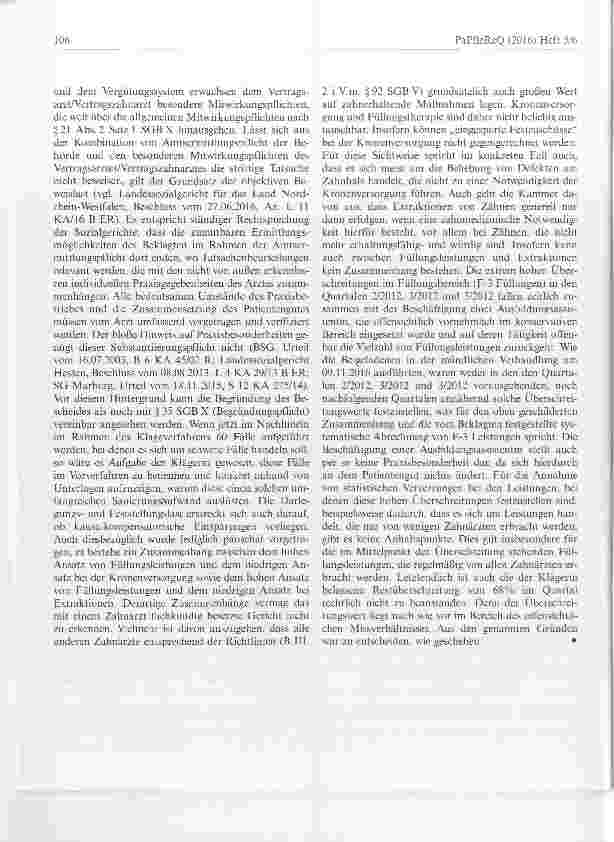 Vorschauseite 4: Vertragszahnärztliche Versorgung Wirtschaftlichkeitsprüfung