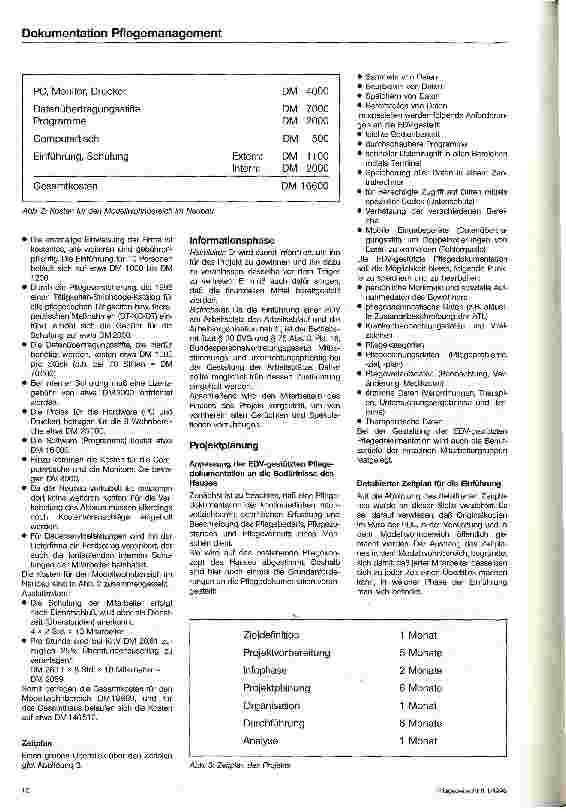 Vorschauseite 3: Die Einführung einer EDV-gestützten Pflegedokumentation in einem Altenheim
