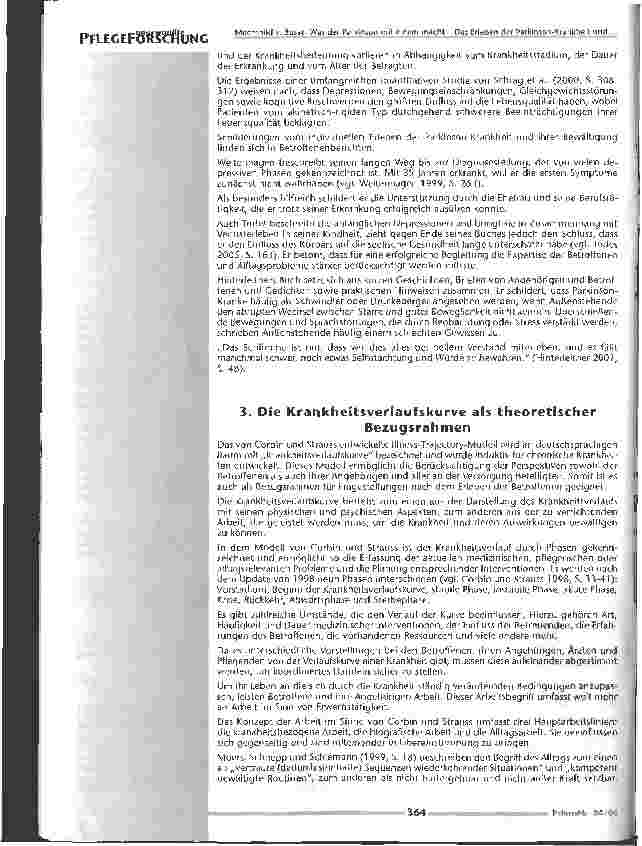 Vorschauseite 3: Was der Parkinson mit einem machtDas Erleben der Parkinson-Krankheit und die Bedeutung für die Pflege