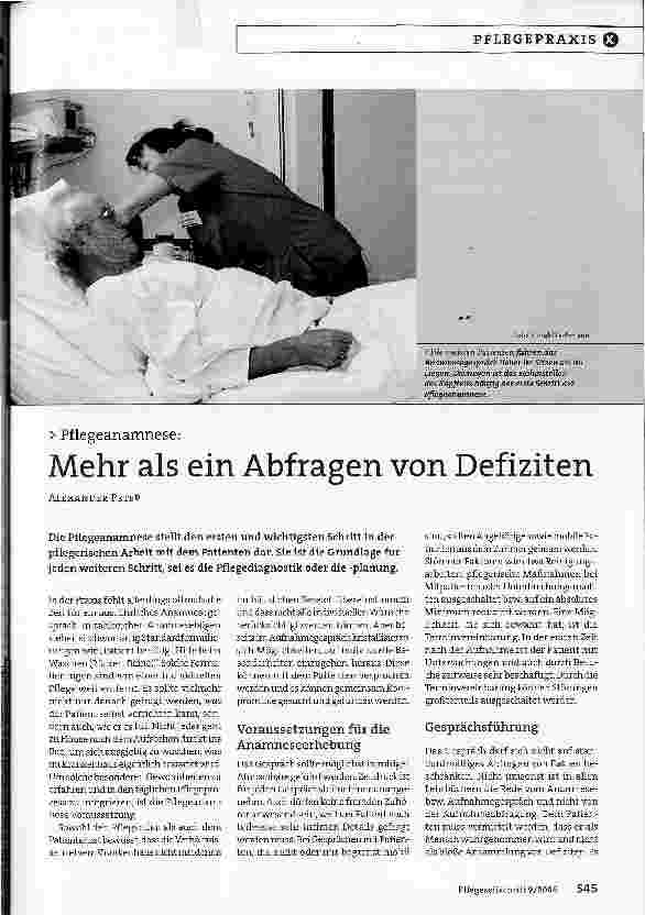 Vorschauseite 1: Mehr als ein Abfragen von Defiziten