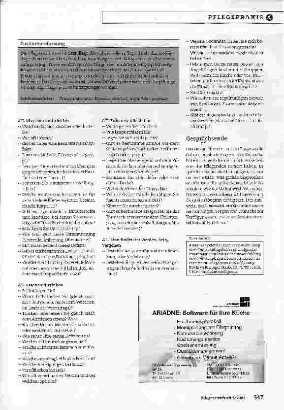 Vorschauseite 3: Mehr als ein Abfragen von Defiziten