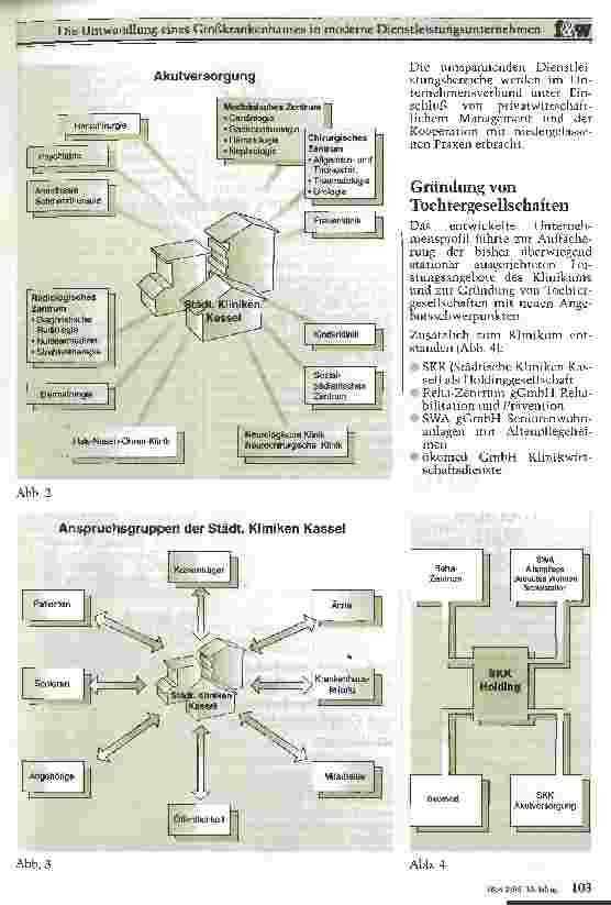 Vorschauseite 2: Die Umwandlung eines Großkrankenhauses in moderne Dienstleistungsunternehmen