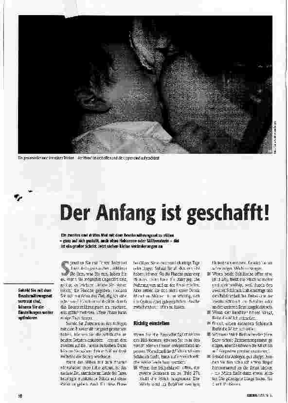 Vorschauseite 1: Der Anfang ist geschafft!
