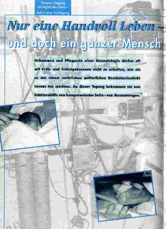 Vorschauseite 1: Nur eine Handvoll Leben - und doch ganz Mensch