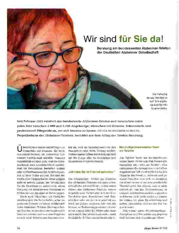 Vorschauseite 1: Wir sind für Sie da!