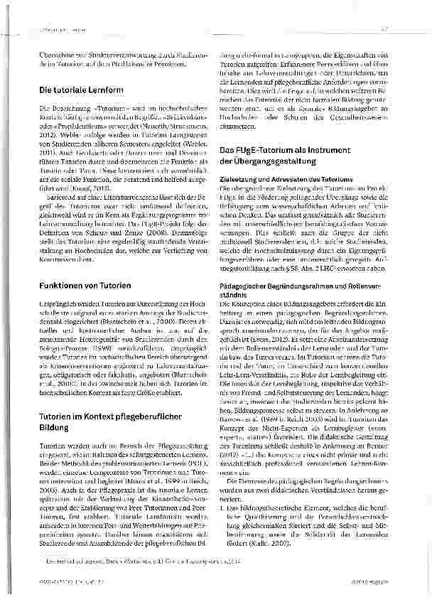 Vorschauseite 3: Bildungsübergänge durch Tutorien erfolgreich gestalten
