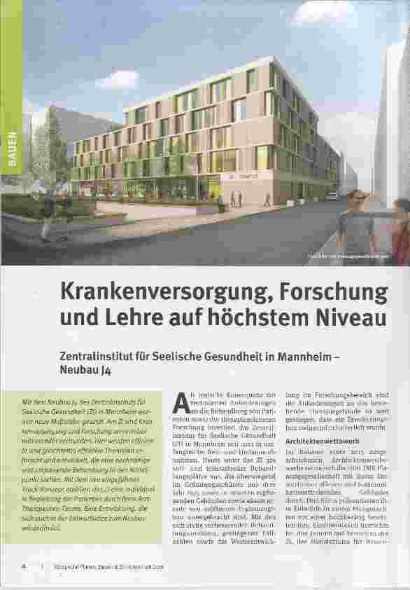 Vorschauseite 1: Kranken Versorgung, Forschung und Lehre auf höchstem Niveau