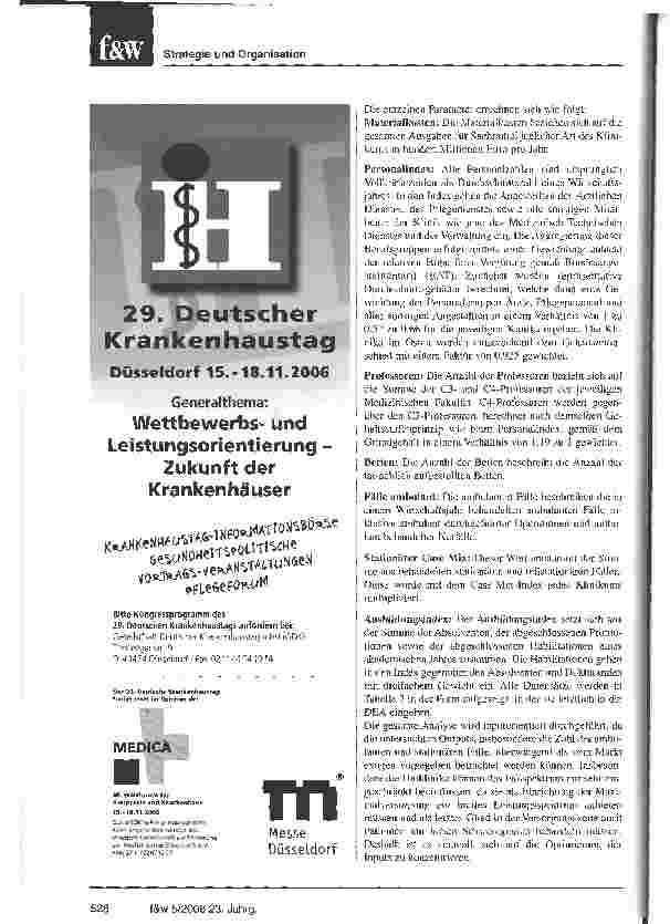 Vorschauseite 3: Gute Ausbildung und gute Krankenversorgung sind meist ein Gegensatz