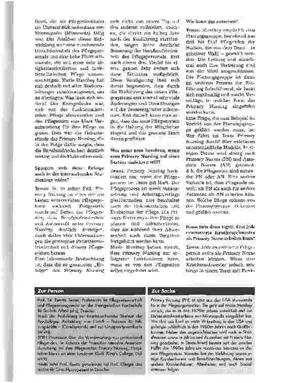 Vorschauseite 2: Primary NursingDas Pflegesystem der Zukunft