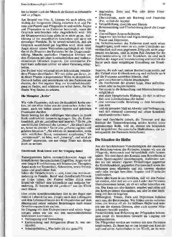 Vorschauseite 3: Psychosoziale Betreuung von Tumorkranken Hilfen für die Betreuer