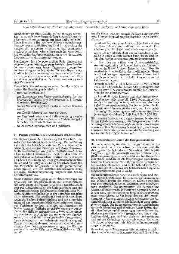 Vorschauseite 6: Betriebliches Eingliederungsmanagement -Gesundheitsförderung als Unternehmensstrategie-