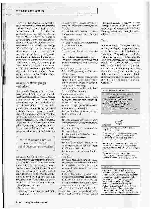 Vorschauseite 5: Bewegung - ein Kennzeichen für Leben und Lebendigkeit