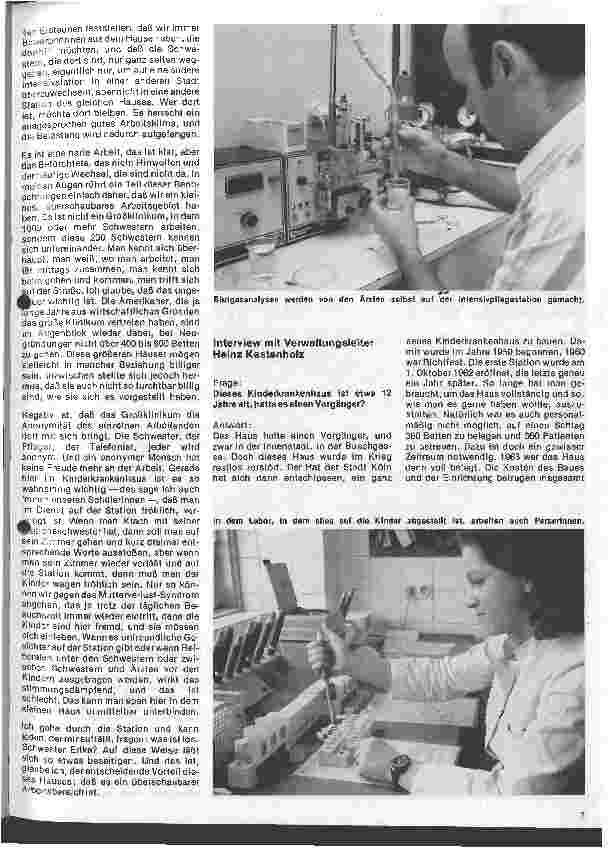 Vorschauseite 3: Das Städtische Kinderkrankenhaus Köln-Riehl Interview mit Prof.Dr. Ewerbeck // Ärztlicher Direktor