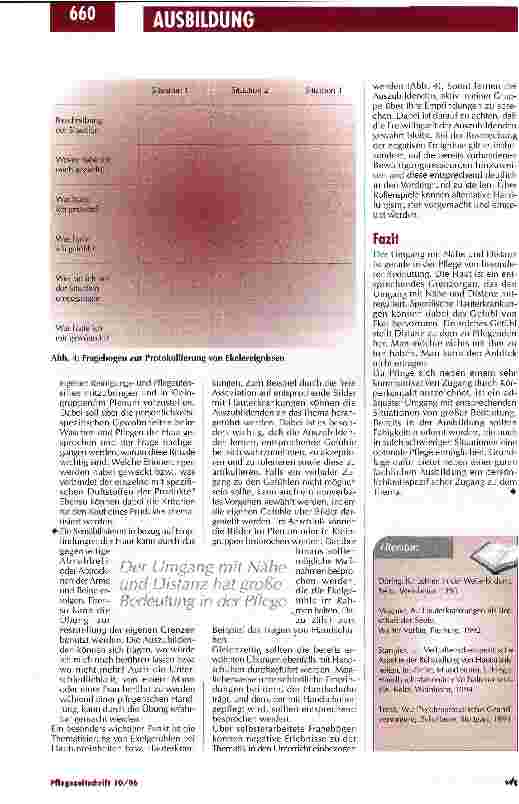 Vorschauseite 4: Probleme beim pflegerischen Umgang mit der Haut Möglichkeiten und Grenzen von Ausbildung