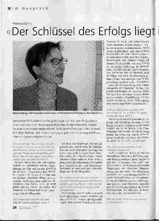 Vorschauseite 1: Der Schlüssel des Erfolgs liegt in der Umsetzung