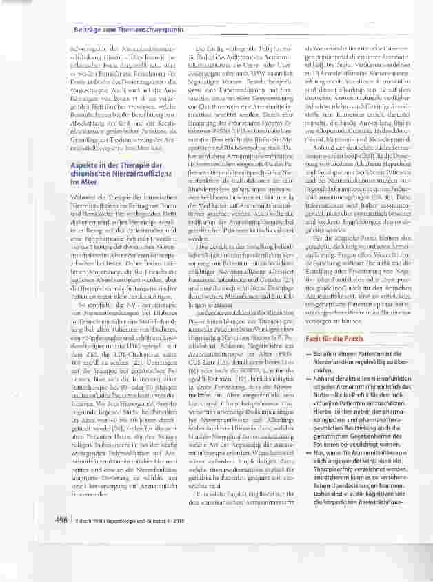 Vorschauseite 5: Strategien der altersadäquaten Pharmakotherapie bei Niereninsuffizienz