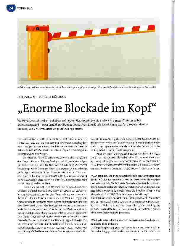 Vorschauseite 1: Enorme Blockade im Kopf