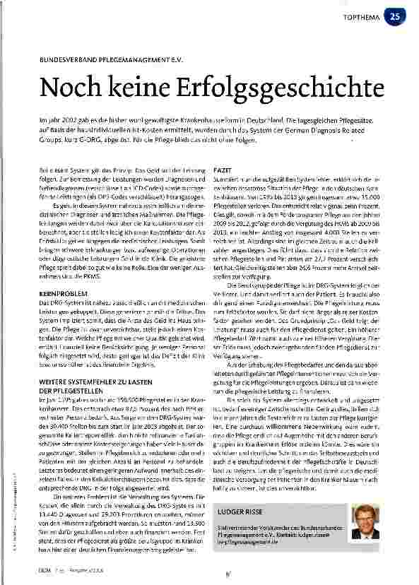 Vorschauseite 1: Noch keine Erfolgsgeschichte