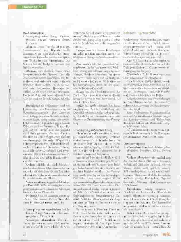 Vorschauseite 3: Verdauungsprobleme und deren homöopathische Behandlung