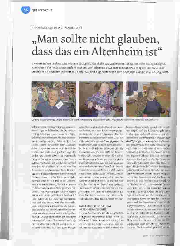 Vorschauseite 1: Man sollte nicht glauben, dass das ein Altenheim ist
