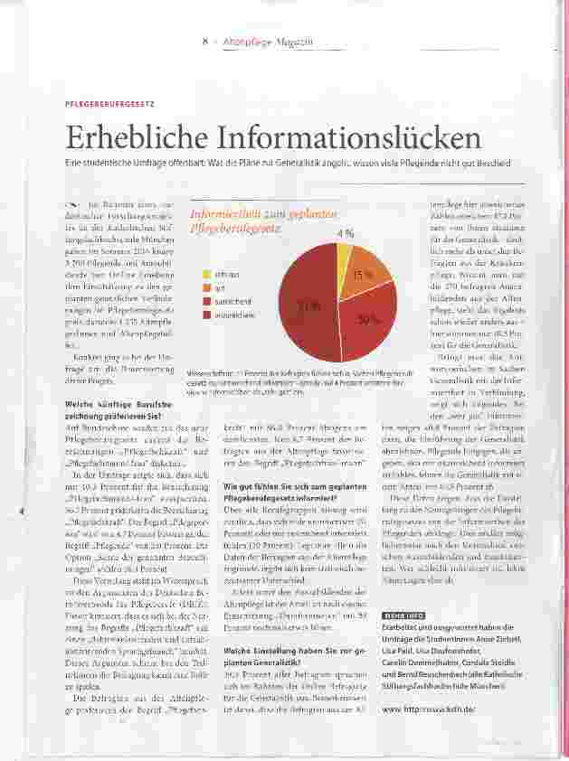 Vorschauseite 1: Erhebliche Informationslücken