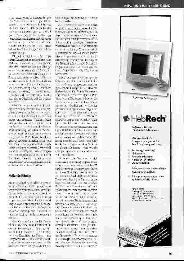 Vorschauseite 3: Therapiebedarf für Körper und Seele