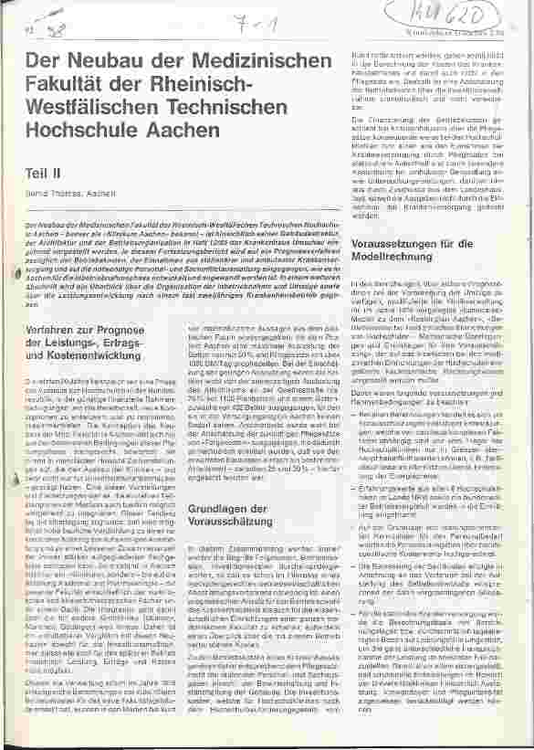 Vorschauseite 1: Der Neubau der Medzinischen Fakultät der Rheinisch-Westfälischen Technischen Hochschule Aachen