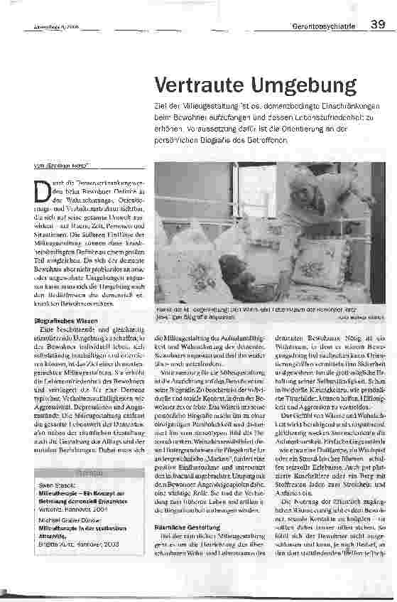 Vorschauseite 1: Vertraute Umgebung