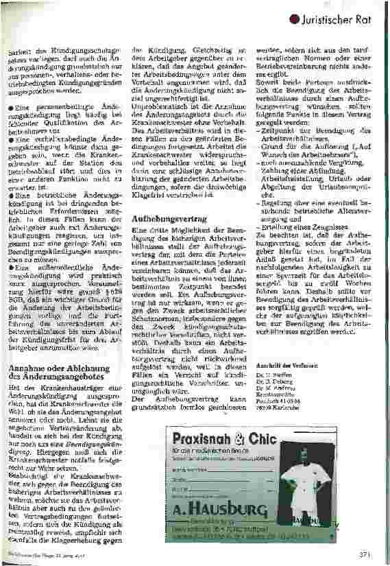 Vorschauseite 4: Kündigung, Änderungskündigung und Aufhebungsvertrag