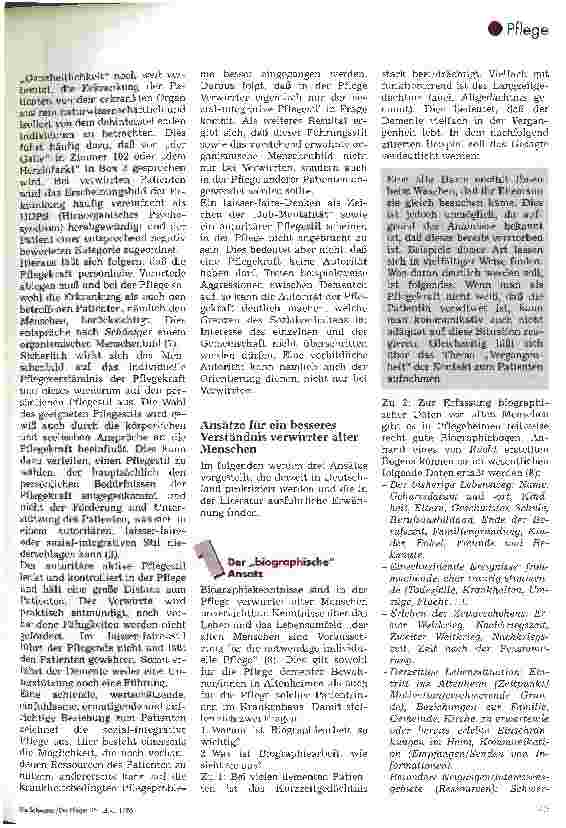Vorschauseite 4: Altersverwirrtheit (k)ein Thema für die Krankenpflege? 1. Teil