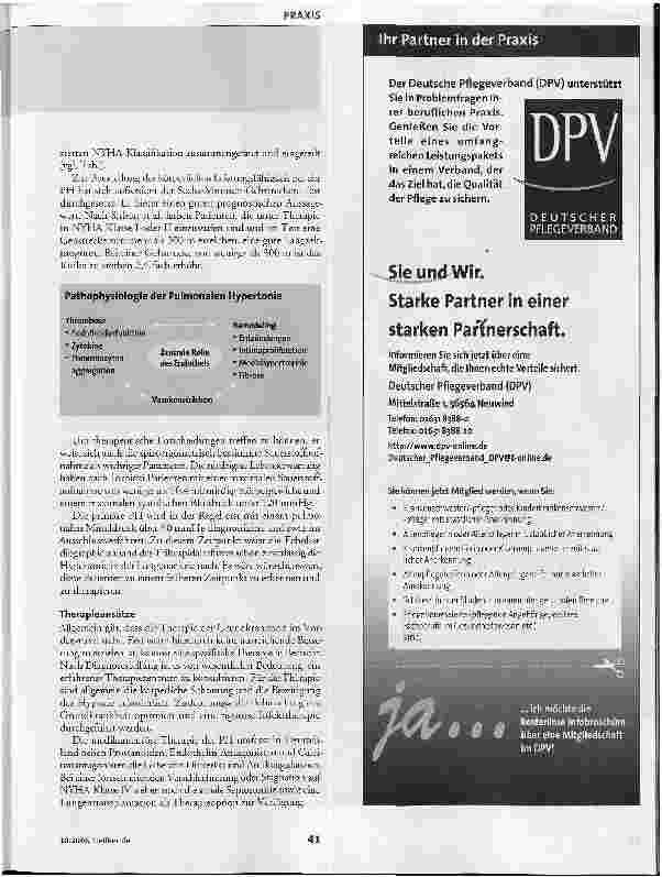 Vorschauseite 2: Aus der Medizin - Leben mit pulmonaler Hypertonie
