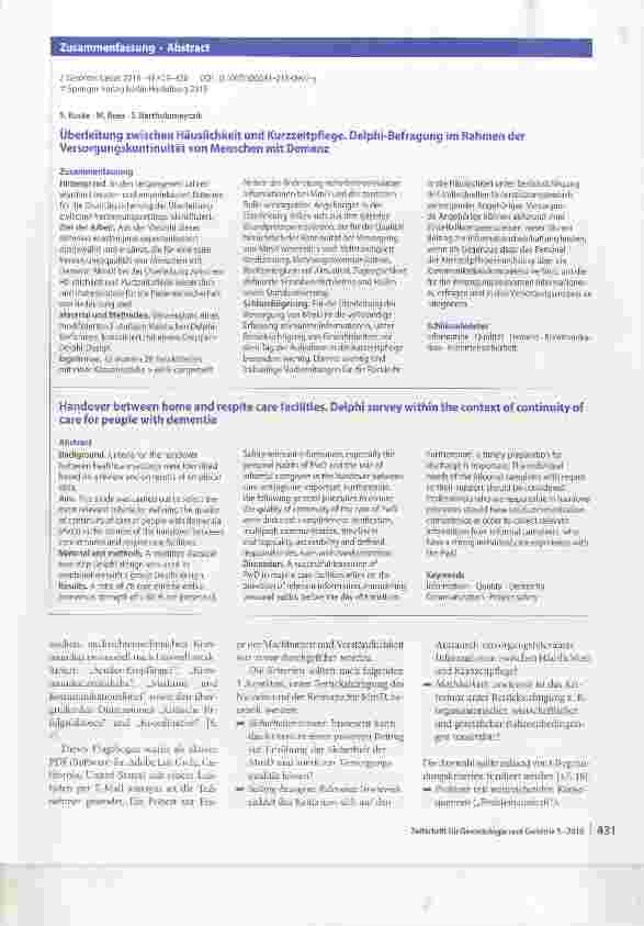Vorschauseite 3: Überleitung zwischen Häuslichkeit und Kurzzeitpflege