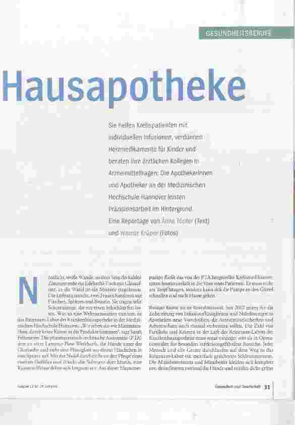 Vorschauseite 2: Hightech in der Hausapotheke