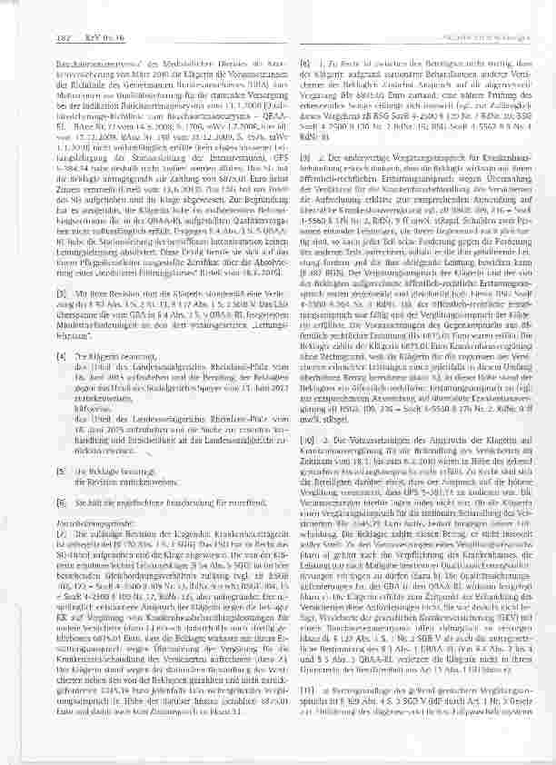 Vorschauseite 2: Krankenversicherungsrecht Krankenhausvergütung