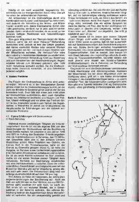 Vorschauseite 6: Die Onchozerkose und ihre Bekämpfung in Westafrika - Eine Aufgabe für die Entwicklungshilfe