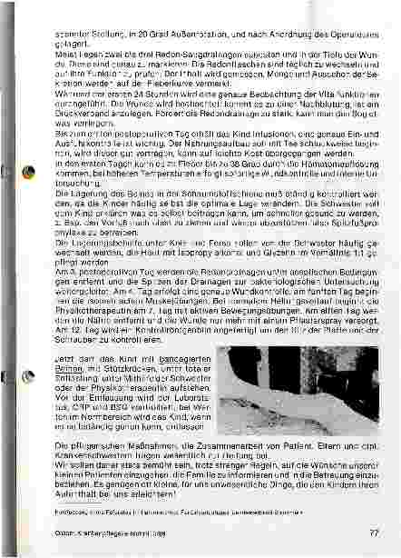 Vorschauseite 3: Pflege bei der Osteosynthesebehandlung (bei Kindern)