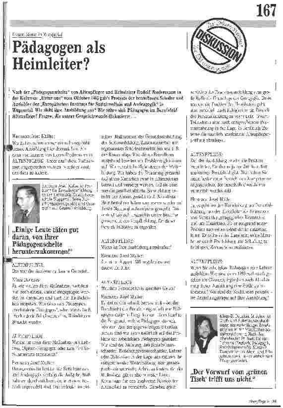 Vorschauseite 1: Pädagogen als Heimleiter?