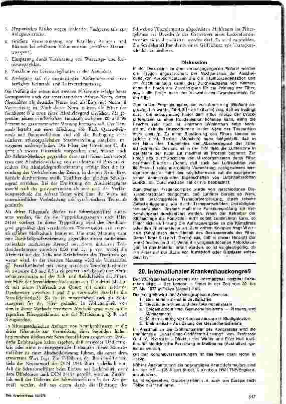 Vorschauseite 2: Die Funktion von Luftfiltern und deren Prüfung in lüftungstechnischen Anlagen von Krankenhäusern