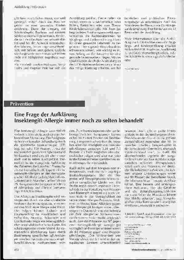 Vorschauseite 6: Gesund ins Leben startenFachberaterinnen für Ernährung zeigen, wie es geht