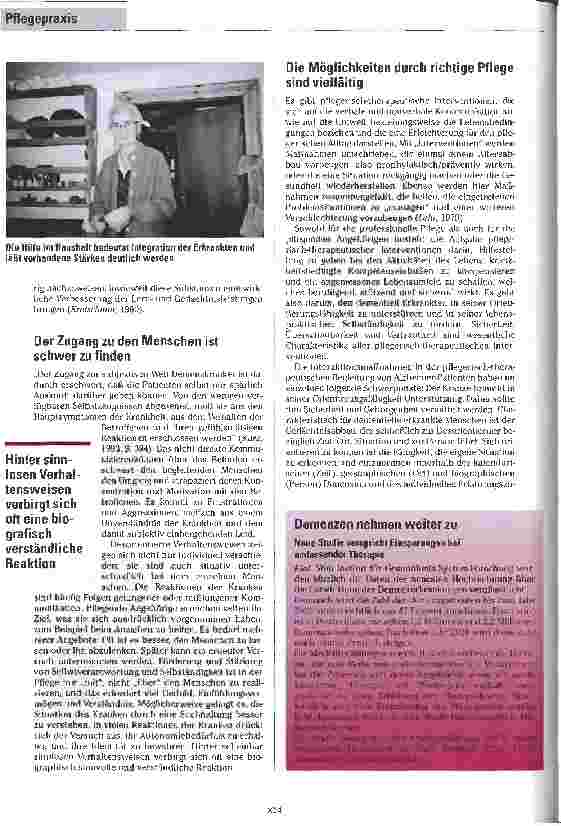 Vorschauseite 5: In Grenzsituationen richtig handeln Die Begleitung dementiell erkrankter Menschen
