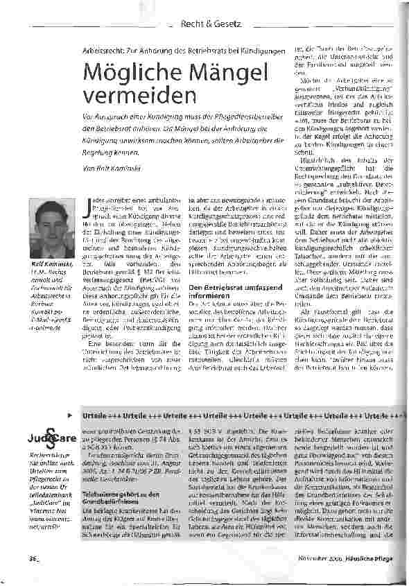 Vorschauseite 1: Mögliche Mängel vermeiden