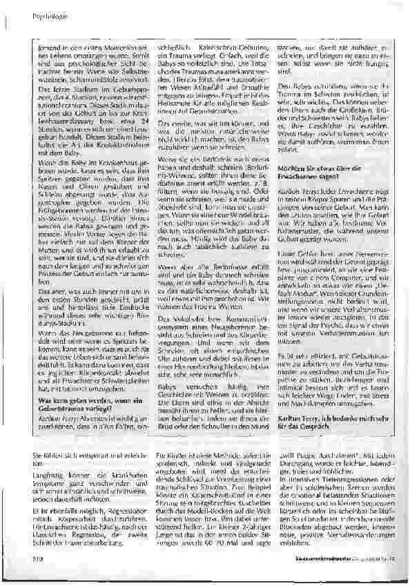Vorschauseite 5: Therapeutische Arbeiten mit kindlichen Geburtstraumen