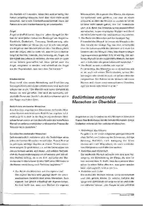 Vorschauseite 3: Sterbende Menschen begleiten - Die spirituelle Dimension in der Sozialen Arbeit am Beispiel der Hospizarbeit