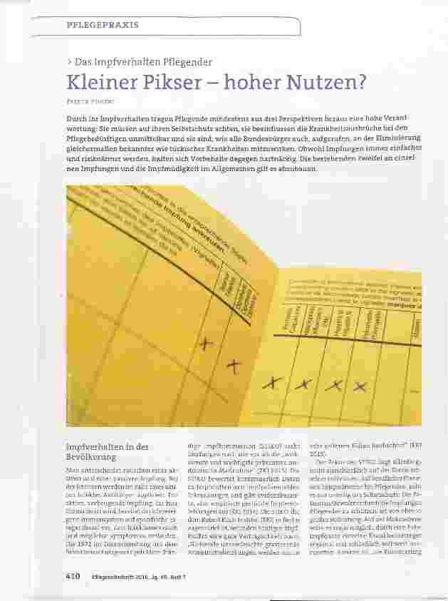 Vorschauseite 1: Kleiner Pikser - hoher Nutzen?